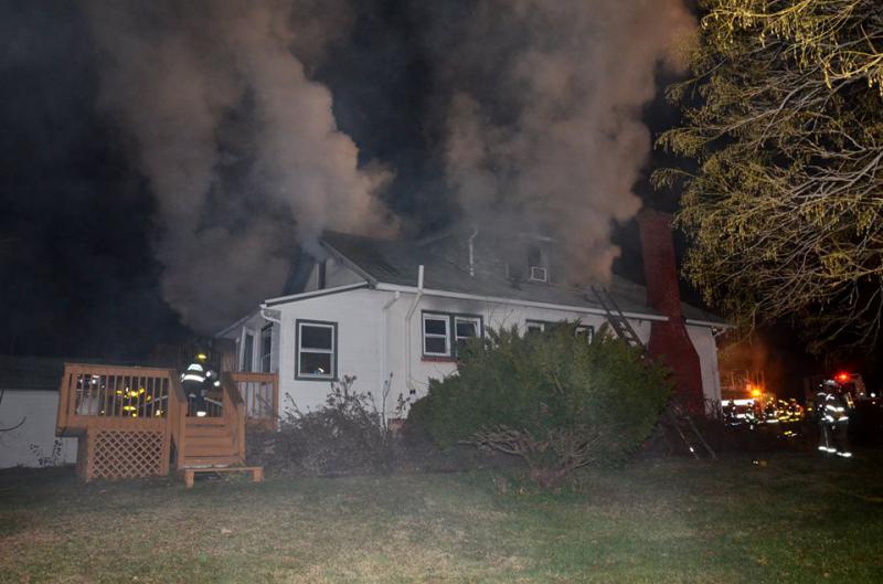 Bridge Street Perkiomen Fire B/C side of the Dwelling 