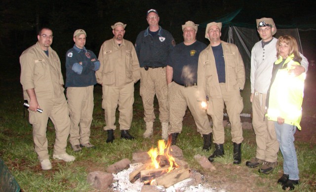 Trappe's Strike Teams on training campout.