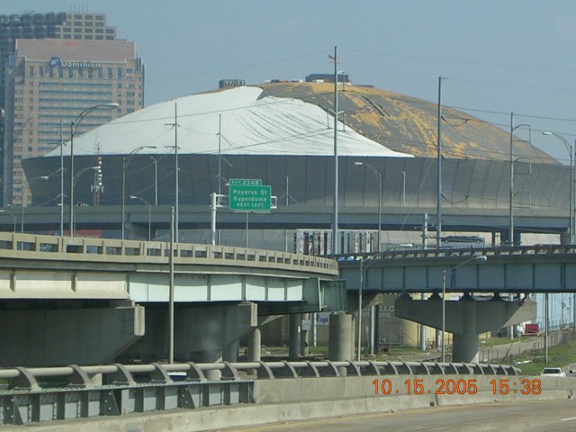 New Orleans Superdome after Hurricanes Katrina/Rita