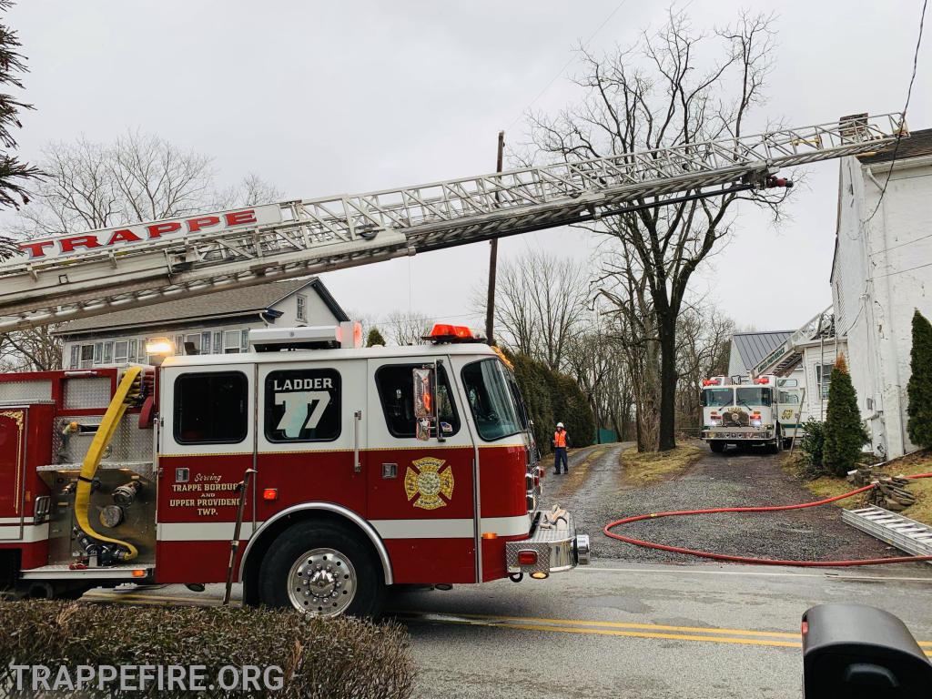 Ladder 77 Responds To Dwelling Fire In Lower Providence - Trappe Fire ...